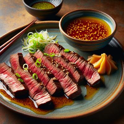 Image of Steak Tataki with Citrus Ponzu