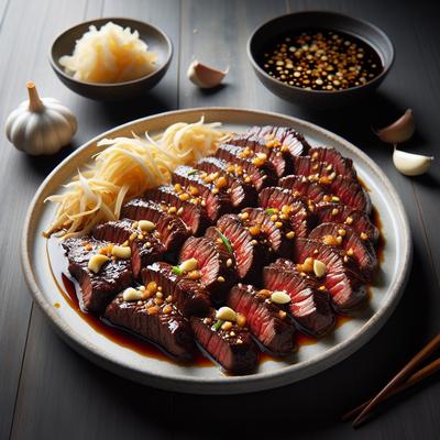 Image of Steak Tips Garlic Ginger and Soy