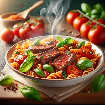 Image of Steak Tomato Basil Pasta