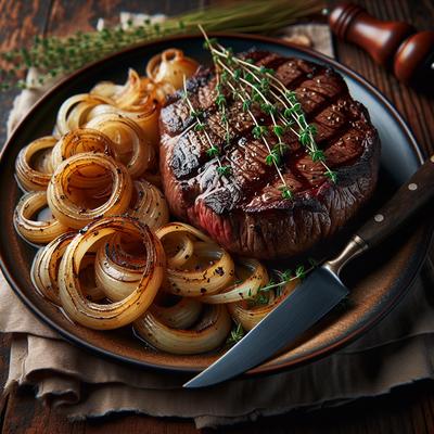 Image of Steak with Caraway Onions