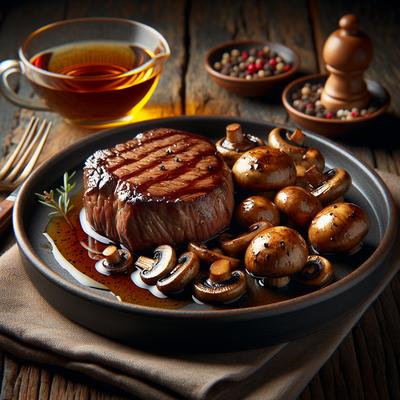 Image of Steak with Sherried Mushrooms
