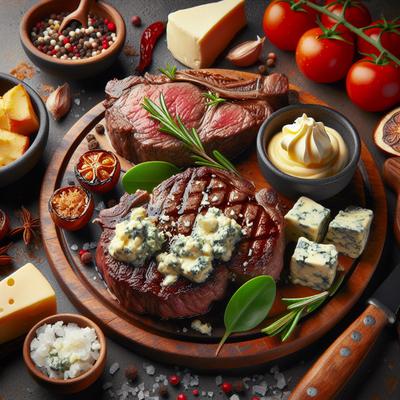 Image of Steaks with Blue Cheese Butter