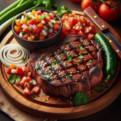 Image of Steaks with Crunchy Salsa
