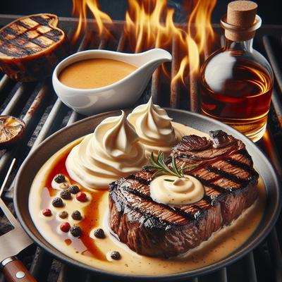Image of Steaks with Whiskey Cream Sauce
