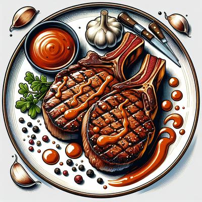 Image of Steaks with Worcestershire Sauce