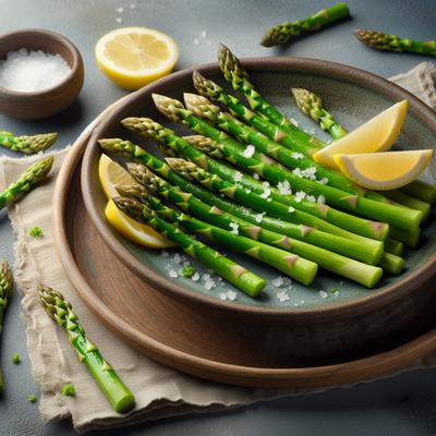 Image of Steamed Asparagus with Lemon
