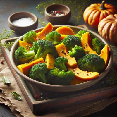 Image of Steamed Broccoli and Squash