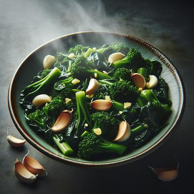 Image of Steamed Broccoli Rabe with Garlic