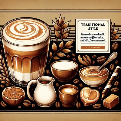 Image of Steamed Caramel Milk or Caramel Latte