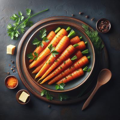 Image of Steamed Carrots in the Buff