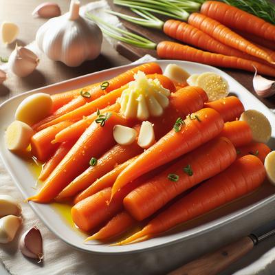 Image of Steamed Carrots with Garlic Ginger Butter Weight Watcher Friend
