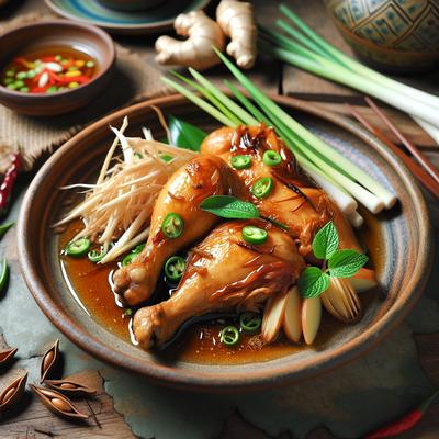 Image of Steamed Chicken with Lemongrass and Ginger