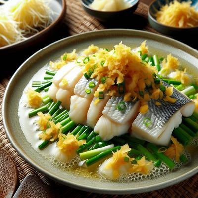 Image of Steamed Cod with Ginger and Scallions