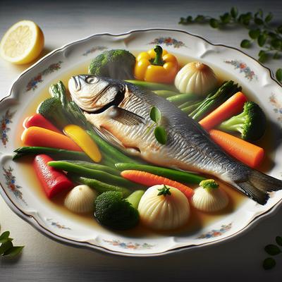 Image of Steamed Fish and Vegetables for One