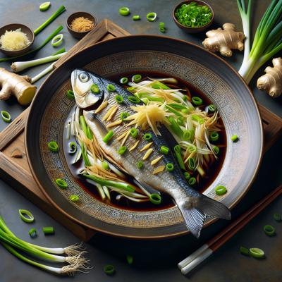 Image of Steamed Fish with Ginger and Scallions