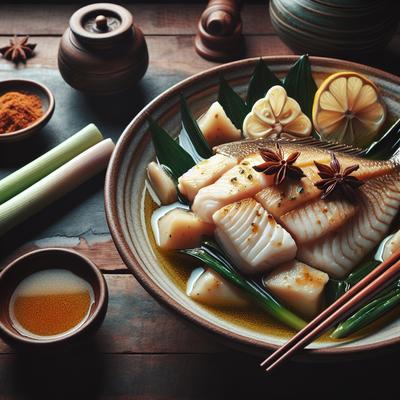 Image of Steamed Halibut with Lemongrass Ginger