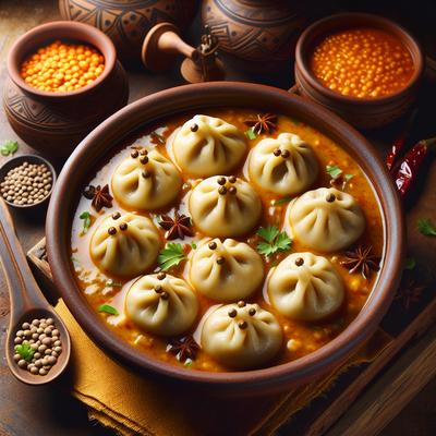 Image of Steamed Lentil Dumplings in Tangy Gravy