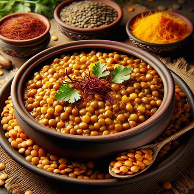 Image of Steamed Lentils with Saffron