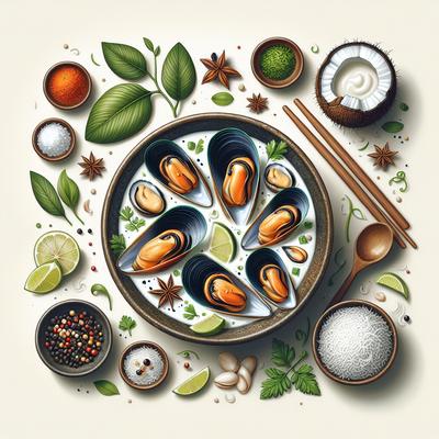 Image of Steamed Mussels in Coconut Milk
