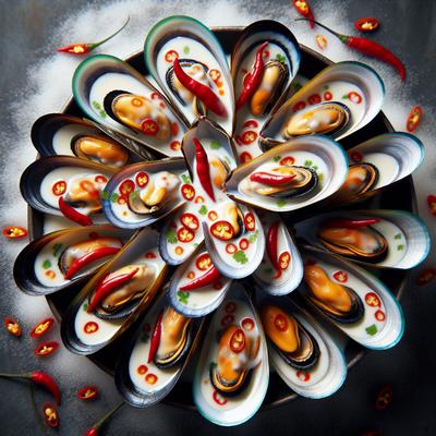 Image of Steamed Mussels with Coconut Milk and Thai Chiles