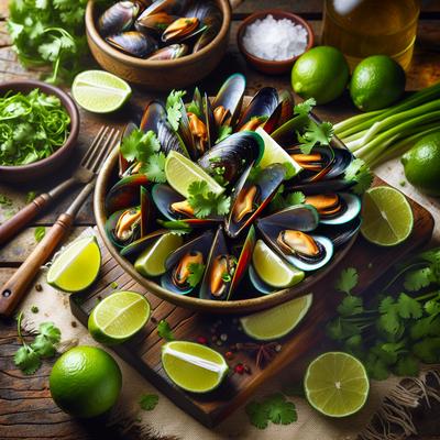 Image of Steamed Mussels with Lime Cilantro