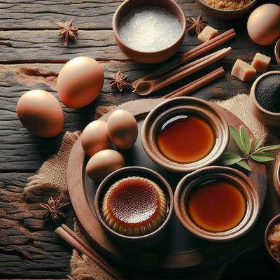Image of Steamed Palm Sugar Custards