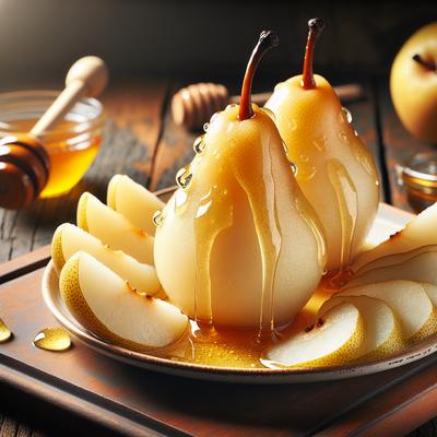 Image of Steamed Pears and Honey