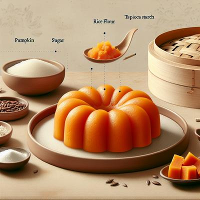 Image of Steamed Pumpkin Cake
