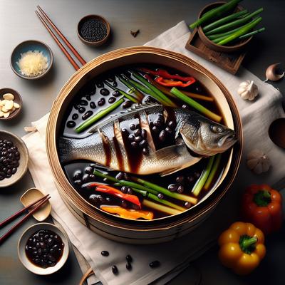 Image of Steamed Sea Bass with Black Bean Sauce