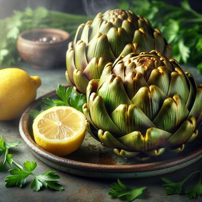 Image of Steamed Whole Artichokes
