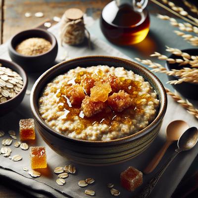 Image of Steel Cut Oatmeal with a Crispy Maple Crust
