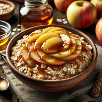 Image of Steel Cut Oatmeal with Maple Sauteed Apples