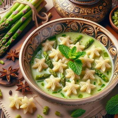 Image of Stelline in Zuppa Di Asparagi E Menta