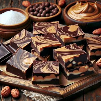 Image of Stephen's Chocolate Peanut Butter Marble Fudge