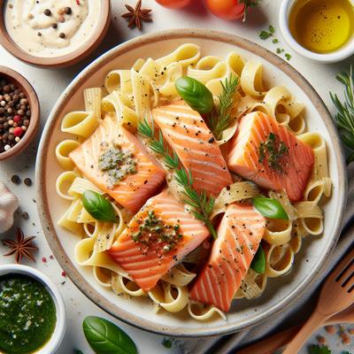 Image of Steve's Salmon Pasta
