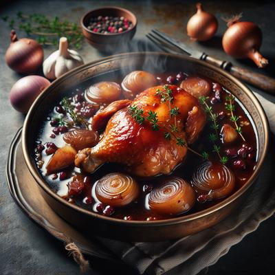 Image of Stewed Chicken with Wine Sauce