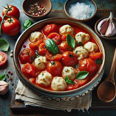 Image of Stewed Tomatoes and Dumplings