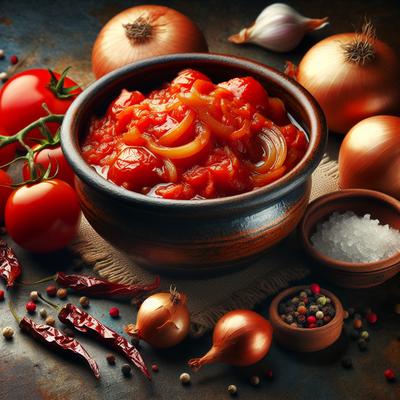 Image of Stewed Tomatoes and Onions