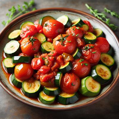 Image of Stewed Tomatoes with Zucchini