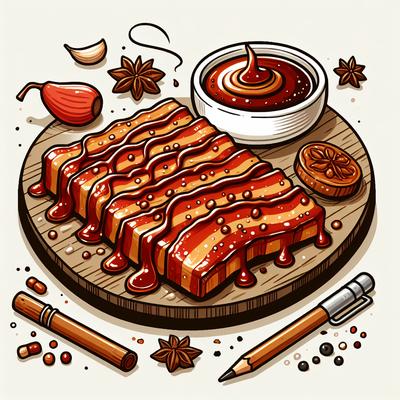 Image of Sticky Boozy Bacon