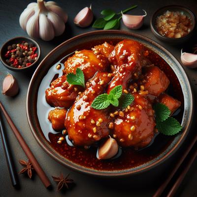 Image of Sticky Garlic Curry Chicken