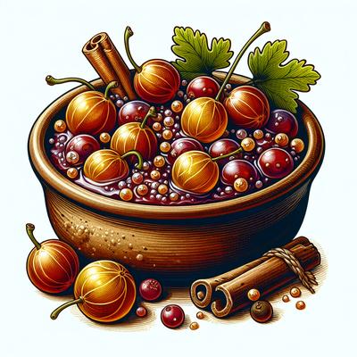 Image of Sticky Gooseberry Sauce for the Soul