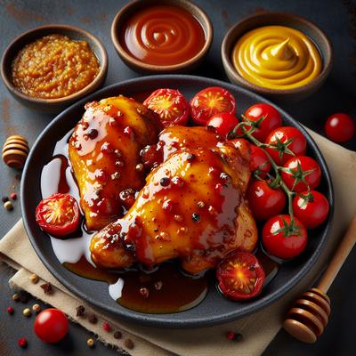 Image of Sticky Honey Tomato and Mustard Chicken