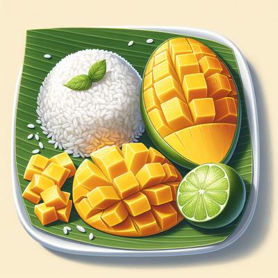 Image of Sticky Rice with Mango and Lime