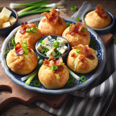Image of Stilton Bacon and Scallion Puffs