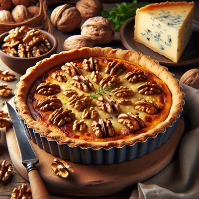 Image of Stilton Walnut Tart