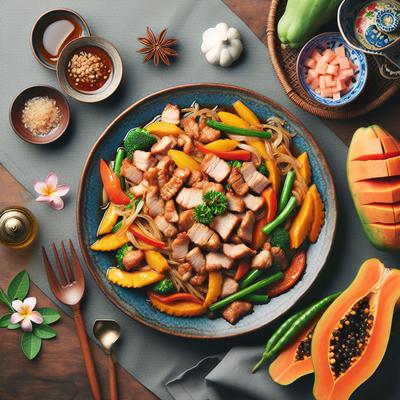 Image of Stir Crazy Pork and Papaya