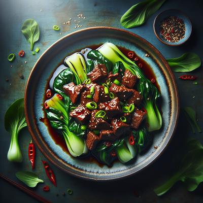 Image of Stir Fried Beef with Bok Choy