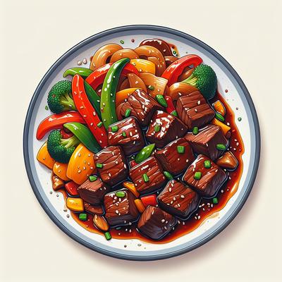 Image of Stir Fried Beef with Madeira Sauce
