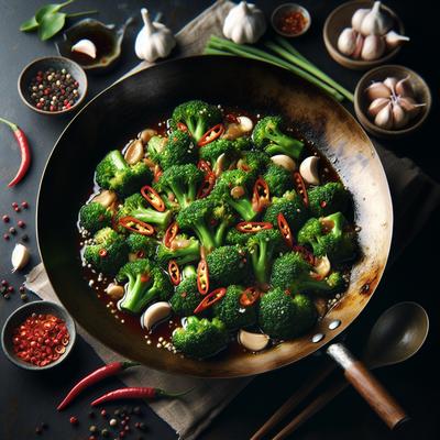 Image of Stir Fried Broccoli with Thai Oyster Sauce